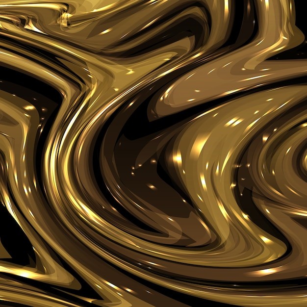 金色液体华丽背景