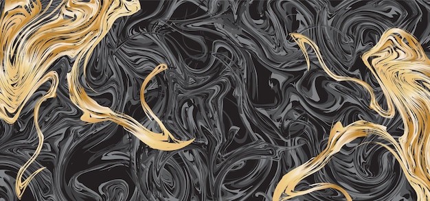 金色液体华丽背景