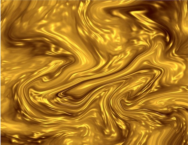金色液体华丽背景