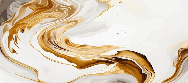 金色液体华丽背景