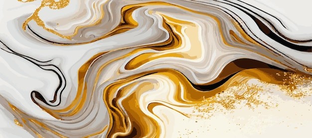 金色液体华丽背景