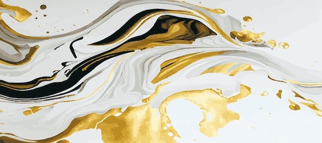 金色液体华丽背景