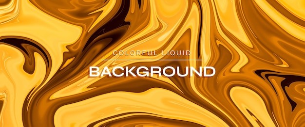 金色液体华丽背景