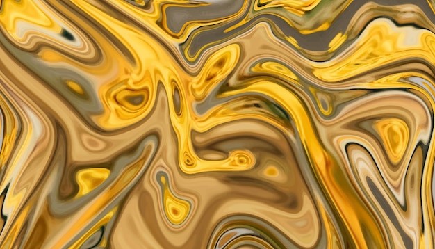 金色液体华丽背景