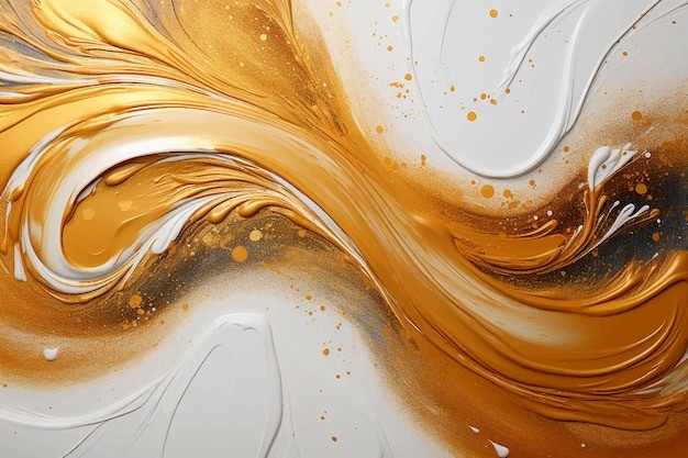 金色液体华丽背景
