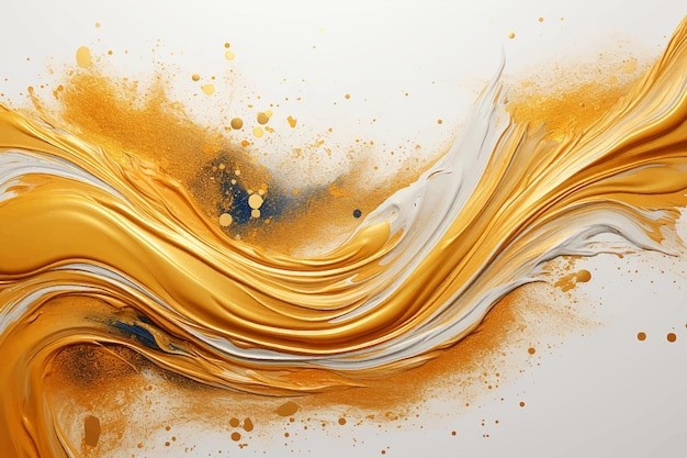 金色液体华丽背景
