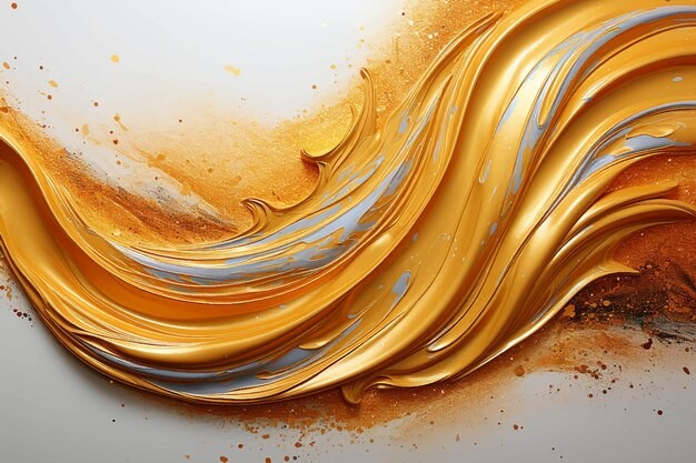 金色液体华丽背景
