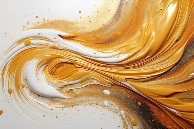 金色液体华丽背景