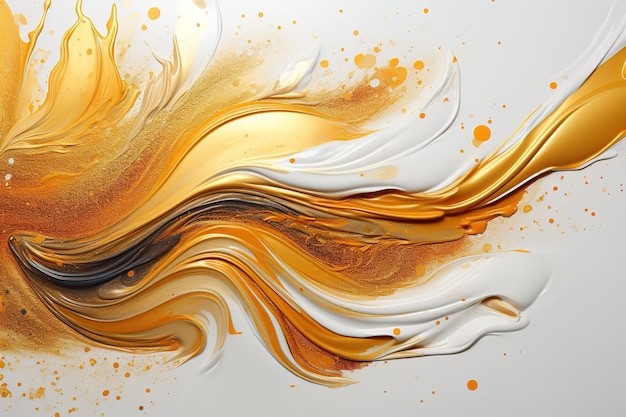 金色液体华丽背景