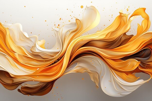 金色液体华丽背景