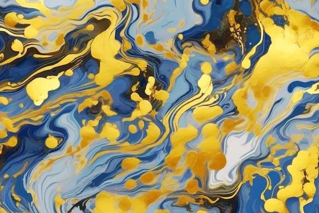 金色液体华丽背景