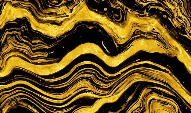 金色液体华丽背景