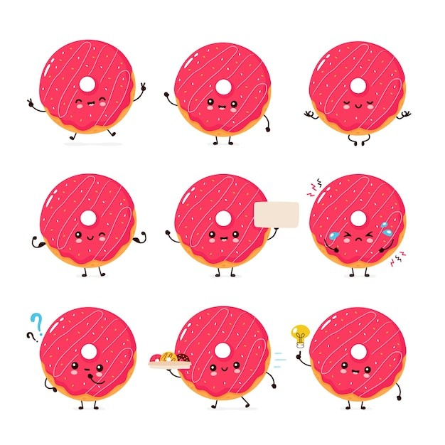 甜甜圈插画