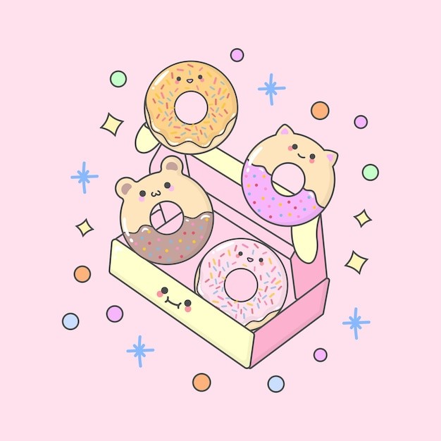 甜甜圈插画