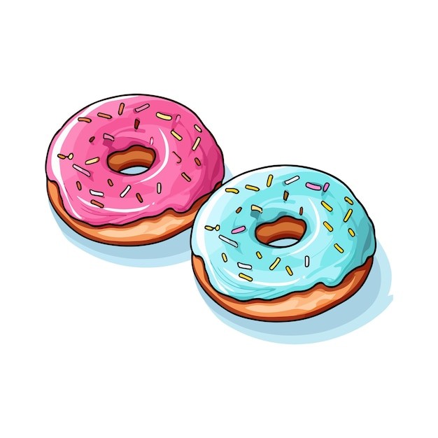 甜甜圈插画