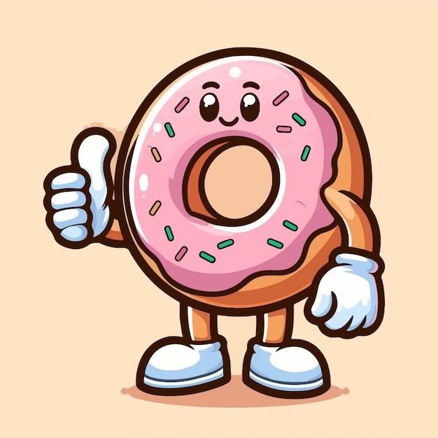 甜甜圈插画
