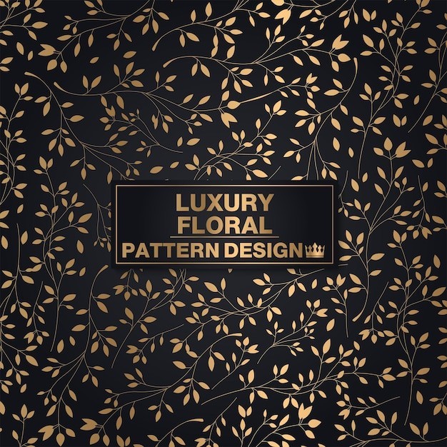 华丽金色植物花纹