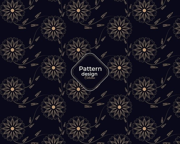 华丽金色植物花纹