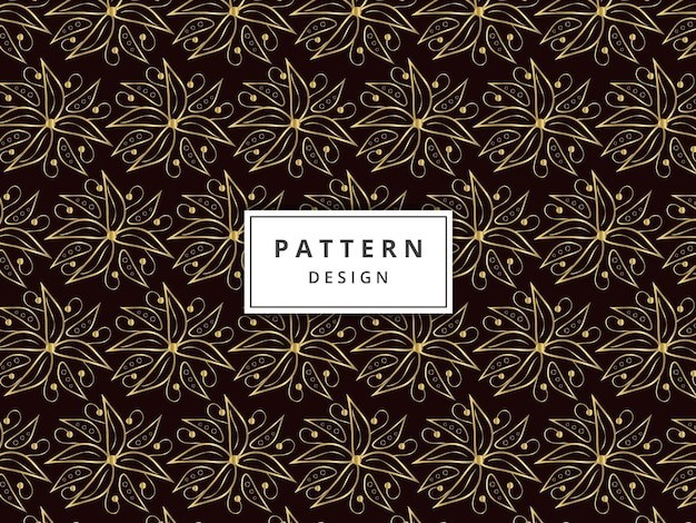 华丽金色植物花纹
