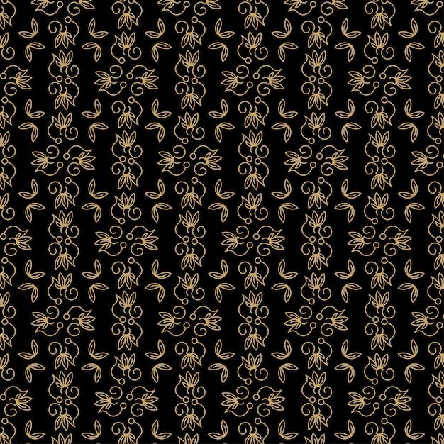 华丽金色植物花纹
