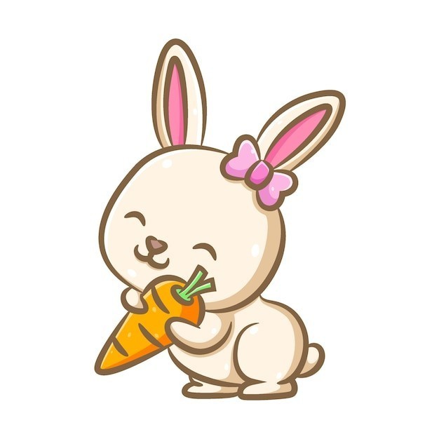 卡通兔子插画