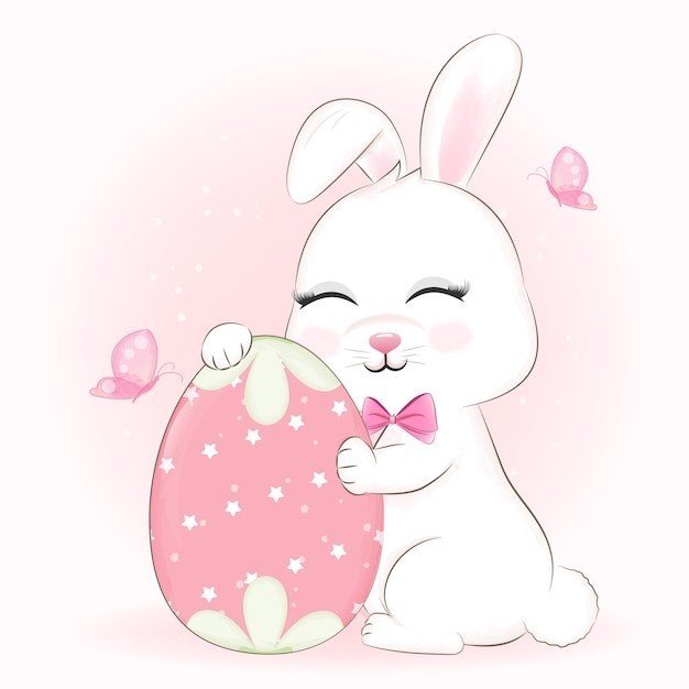 卡通兔子插画