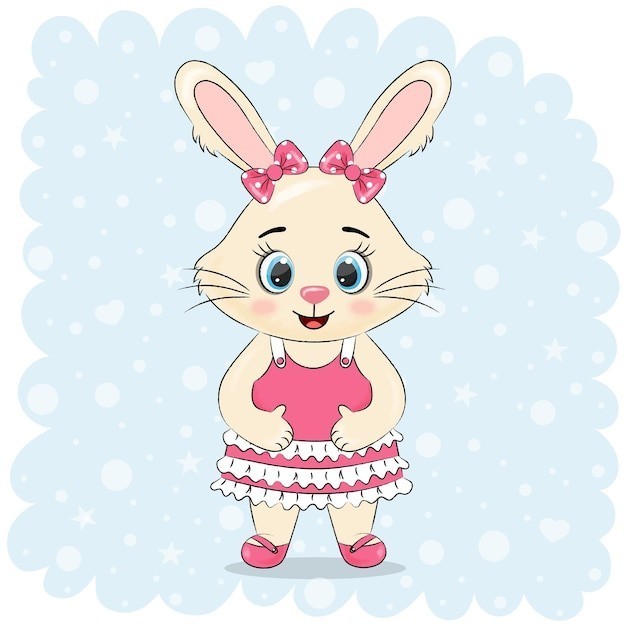 卡通兔子插画