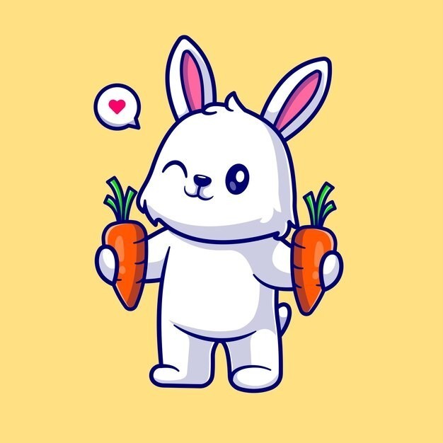卡通兔子插画