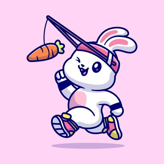 卡通兔子插画