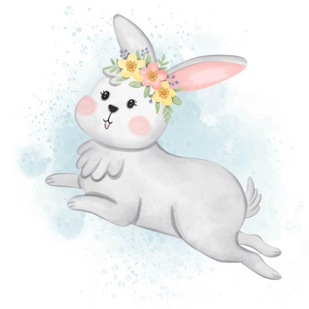 卡通兔子插画