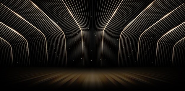 灯光效果高级感黑色空间背景