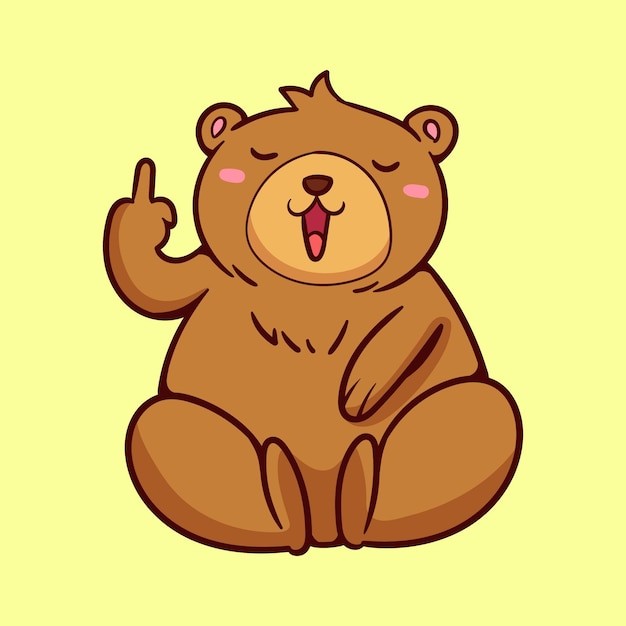 可爱卡通小熊插画