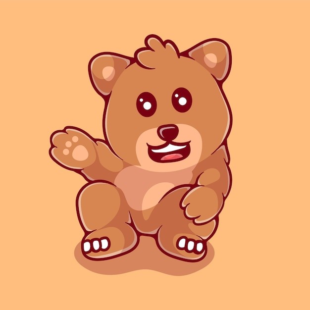 可爱卡通小熊插画