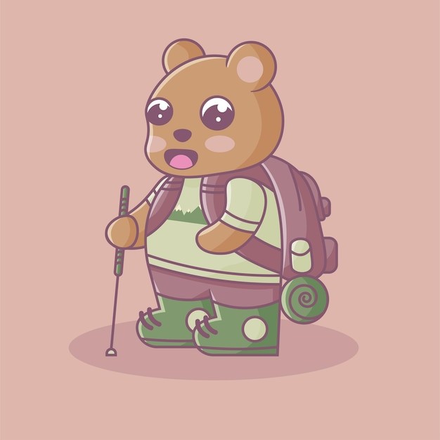 可爱卡通小熊插画