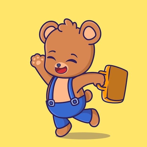 可爱卡通小熊插画