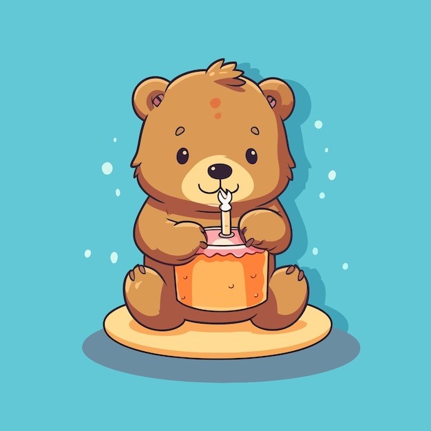 可爱卡通小熊插画