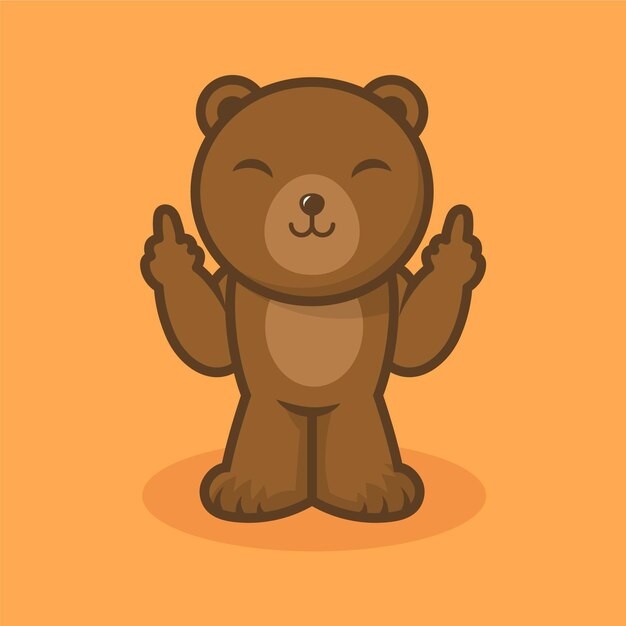 可爱卡通小熊插画