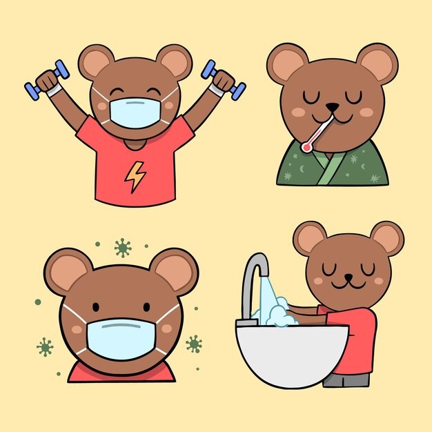 可爱卡通小熊插画