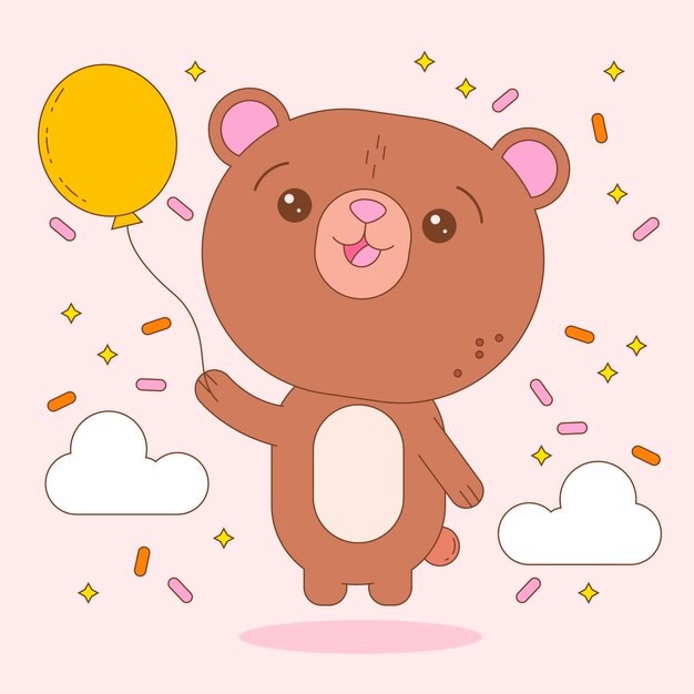 可爱卡通小熊插画