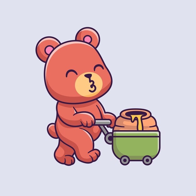 可爱卡通小熊插画