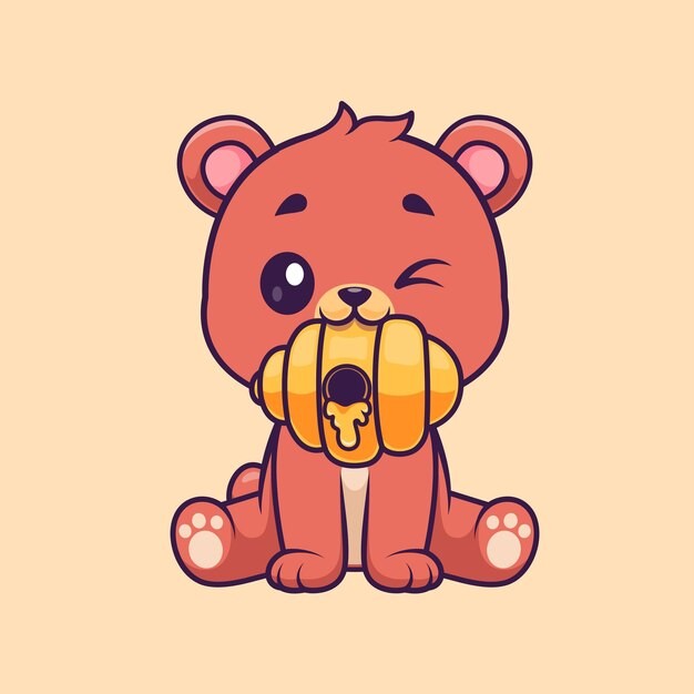 可爱卡通小熊插画