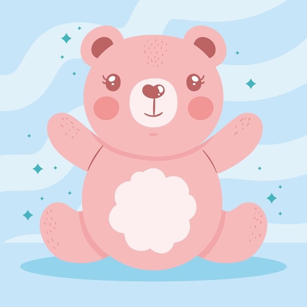 可爱卡通小熊插画