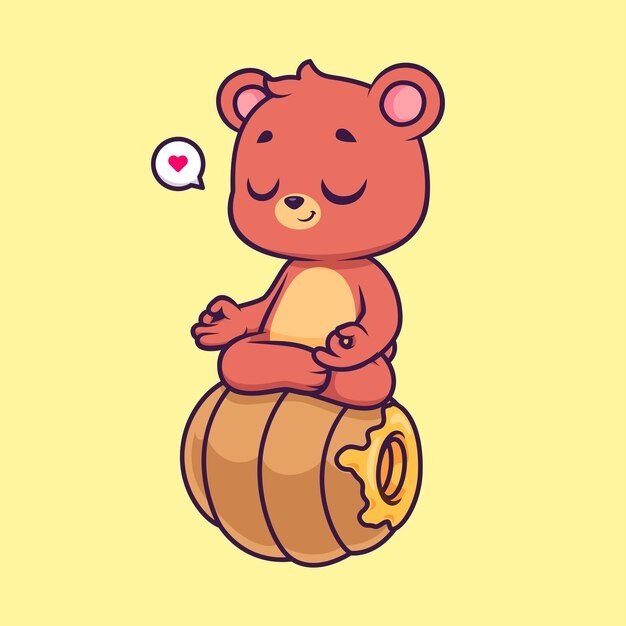 可爱卡通小熊插画