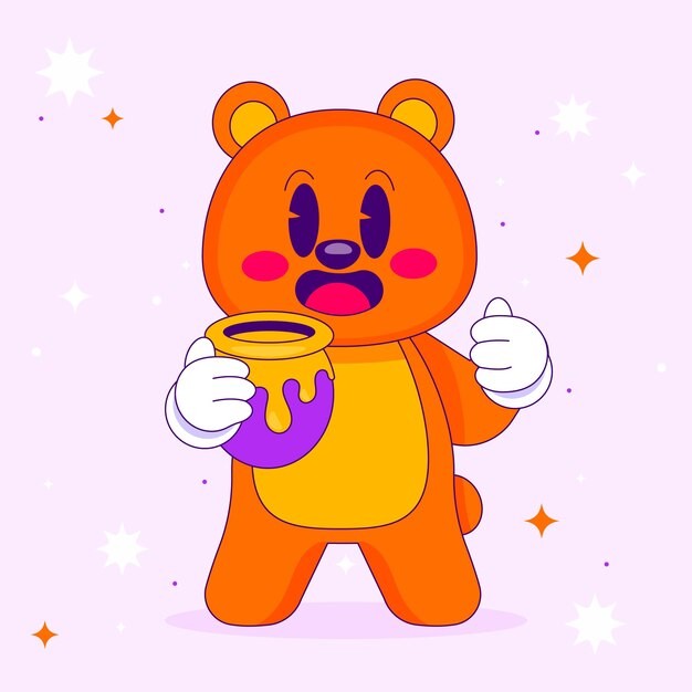 可爱卡通小熊插画