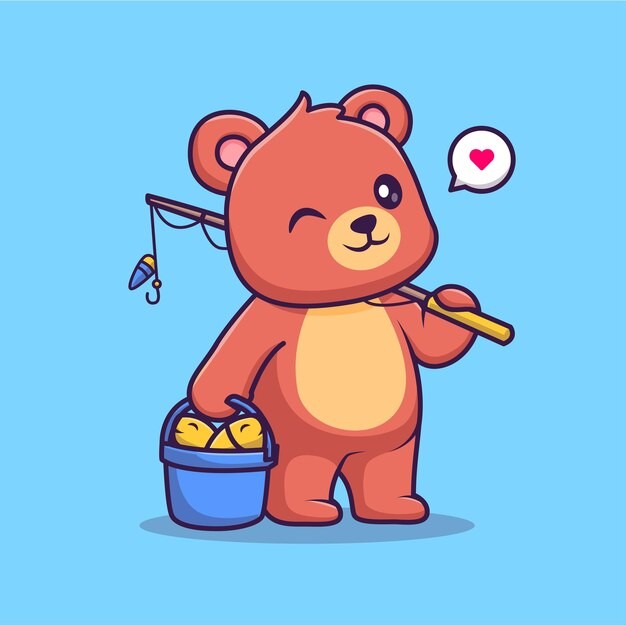 可爱卡通小熊插画