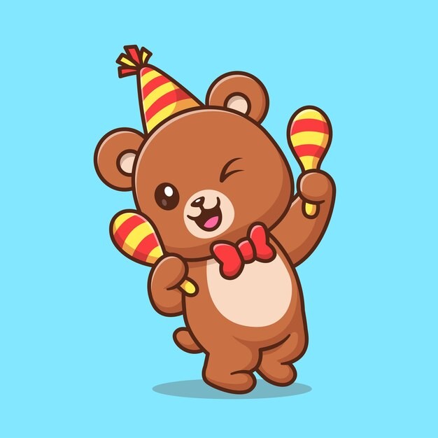 可爱卡通小熊插画