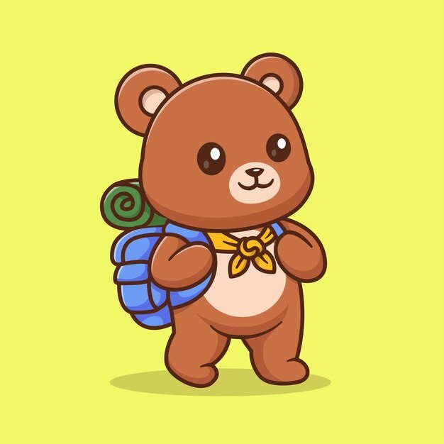 可爱卡通小熊插画