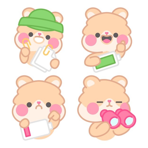 可爱卡通小熊插画