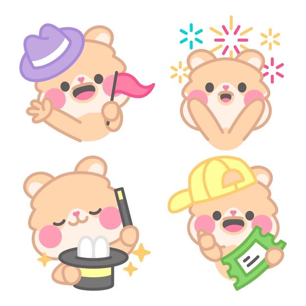 可爱卡通小熊插画