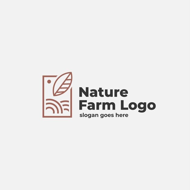 农场农业纯天然标志logo